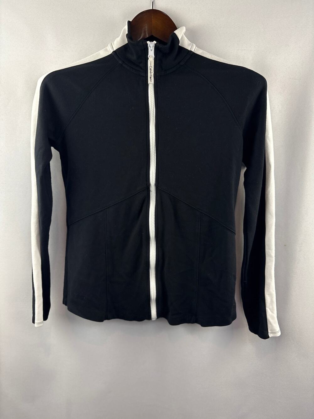 Women’s Calvin Klein Performance Small Black & White Zip Jacket